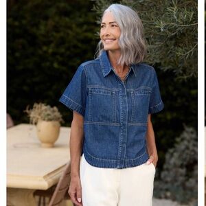 🔥 NWT SADIE DENIM SHIRT